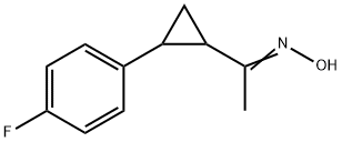 1-[2-(4-FLUOROPHENYL)CYCLOPROPYL]-1-ETHANONE OXIME Struktur