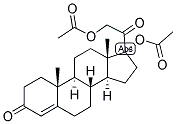 4-PREGNEN-17,21-DIOL-3,20-DIONE 17,21-DIACETATE Struktur