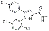 5-(4-CHLOROPHENYL)-1-(2,5-DICHLOROPHENYL)-N-METHYL-1H-PYRAZOLE-3-CARBOXAMIDE Struktur