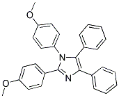 4-METHOXY-1-(2-(4-METHOXYPHENYL)-4,5-DIPHENYLIMIDAZOLYL)BENZENE Struktur