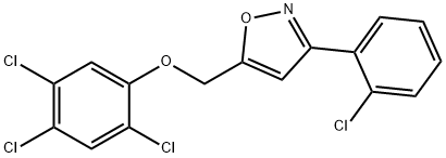 3-(2-CHLOROPHENYL)-5-[(2,4,5-TRICHLOROPHENOXY)METHYL]ISOXAZOLE Struktur