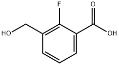 2-FLUORO-3-HYDROXYMETHYL-BENZOIC ACID Struktur