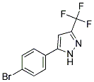 5-(4-BROMOPHENYL)-3-(TRIFLUOROMETHYL)-1H-PYRAZOLE Struktur