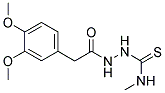 1-(2-(3,4-DIMETHOXYPHENYL)ACETYL)-4-METHYLTHIOSEMICARBAZIDE Struktur