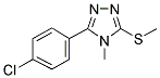 3-(4-CHLOROPHENYL)-4-METHYL-5-(METHYLSULFANYL)-4H-1,2,4-TRIAZOLE Struktur