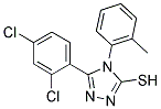 5-(2,4-DICHLOROPHENYL)-4-(2-METHYLPHENYL)-4H-1,2,4-TRIAZOLE-3-THIOL Struktur