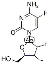 5-FLUORO 2',3'-DIDEOXYCYTIDINE, [2',3'-3H(N)]- Struktur