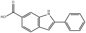 2-PHENYL-1H-INDOLE-6-CARBOXYLIC ACID Struktur