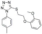 5-([2-(2-METHOXYPHENOXY)ETHYL]THIO)-1-(4-METHYLPHENYL)-1H-TETRAZOLE Struktur