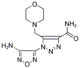 1-(4-AMINO-1,2,5-OXADIAZOL-3-YL)-5-(4-MORPHOLINYLMETHYL)-1H-1,2,3-TRIAZOLE-4-CARBOXAMIDE Struktur