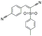 4-(2-NITRILO-2-((4-METHYLPHENYL)SULFONYL)VINYL)BENZENECARBONITRILE Struktur