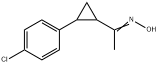 1-[2-(4-CHLOROPHENYL)CYCLOPROPYL]-1-ETHANONE OXIME Struktur