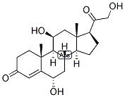 4-PREGNEN-6-ALPHA, 11-BETA, 21-TRIOL-3,20-DIONE Struktur