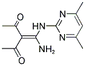 3-(AMINO[(4,6-DIMETHYL-2-PYRIMIDINYL)AMINO]METHYLENE)-2,4-PENTANEDIONE Struktur