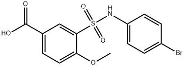 3-(4-BROMO-PHENYLSULFAMOYL)-4-METHOXY-BENZOIC ACID Struktur