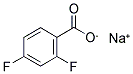 SODIUM 2,4-DIFLUOROBENZOATE Struktur