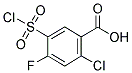 2-CHLORO-5-CHLOROSULFONYL-4-FLUOROBENZOIC ACID Struktur