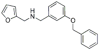 N-(3-(BENZYLOXY)BENZYL)-N-(2-FURYLMETHYL)AMINE Struktur