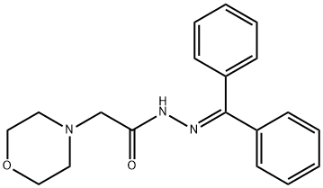 N'-(DIPHENYLMETHYLENE)-2-MORPHOLINOACETOHYDRAZIDE Struktur