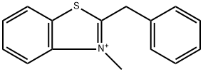 2-BENZYL-3-METHYL-1,3-BENZOTHIAZOL-3-IUM Struktur