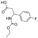 3-ETHOXYCARBONYLAMINO-3-(4-FLUORO-PHENYL)-PROPIONIC ACID Struktur