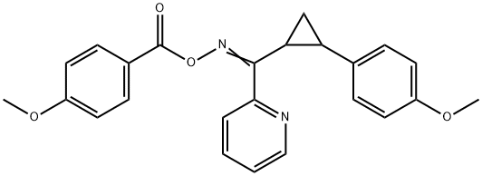 2-(([(4-METHOXYBENZOYL)OXY]IMINO)[2-(4-METHOXYPHENYL)CYCLOPROPYL]METHYL)PYRIDINE Struktur