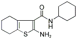 2-AMINO-4,5,6,7-TETRAHYDRO-BENZO[B]THIOPHENE-3-CARBOXYLIC ACID CYCLOHEXYLAMIDE Struktur