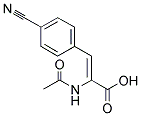 2-ACETAMIDO-(Z)-[P-CYANOCINNAMIC ACID] Struktur