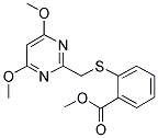 2-[[(4,6-DIMETHOXYPYRIMIDIN-2-YL)METHYL]THIO]BENZOIC ACID, METHYL ESTER Struktur