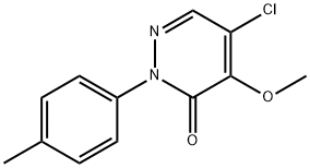 5-CHLORO-4-METHOXY-2-(4-METHYLPHENYL)-3(2H)-PYRIDAZINONE Struktur