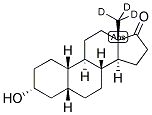 5BETA-ESTRAN-3ALPHA-OL-17-ONE-D3 Struktur