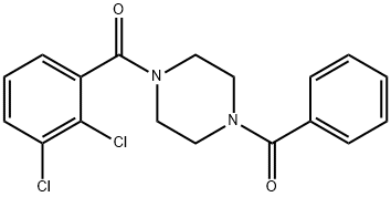 (4-BENZOYLPIPERAZINO)(2,3-DICHLOROPHENYL)METHANONE Struktur