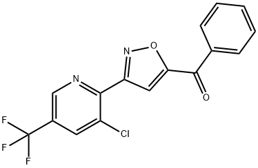 (3-[3-CHLORO-5-(TRIFLUOROMETHYL)-2-PYRIDINYL]-5-ISOXAZOLYL)(PHENYL)METHANONE Struktur