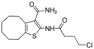 2-[(4-CHLOROBUTANOYL)AMINO]-4,5,6,7,8,9-HEXAHYDROCYCLOOCTA[B]THIOPHENE-3-CARBOXAMIDE Struktur