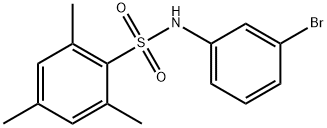 (3-BROMOPHENYL)((2,4,6-TRIMETHYLPHENYL)SULFONYL)AMINE Struktur