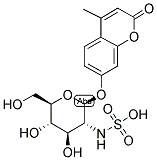 4-METHYLUMBELLIFERYL 2-SULFAMINO-2-DEOXY-A-D-GLUCOPYRANOSIDE Struktur