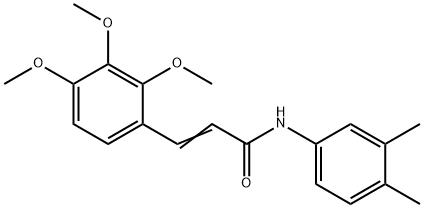 N-(3,4-DIMETHYLPHENYL)-3-(2,3,4-TRIMETHOXYPHENYL)ACRYLAMIDE Struktur