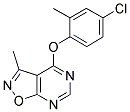 4-(4-CHLORO-2-METHYLPHENOXY)-3-METHYLISOXAZOLO[5,4-D]PYRIMIDINE Struktur