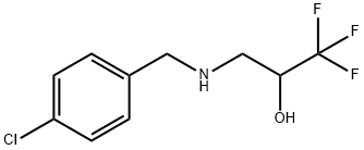 3-[(4-CHLOROBENZYL)AMINO]-1,1,1-TRIFLUORO-2-PROPANOL Struktur