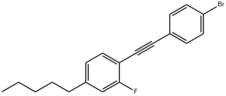 1-[2-(4-BROMOPHENYL)ETHYNYL]-2-FLUORO-4-PENTYLBENZENE Struktur