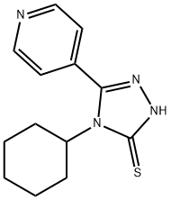 4-CYCLOHEXYL-5-PYRIDIN-4-YL-4H-[1,2,4]TRIAZOLE-3-THIOL Struktur