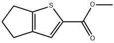 METHYL 5,6-DIHYDRO-4H-CYCLOPENTA[B]THIOPHENE-2-CARBOXYLATE Struktur