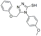 4-(4-METHOXYPHENYL)-5-(PHENOXYMETHYL)-4H-1,2,4-TRIAZOLE-3-THIOL Struktur