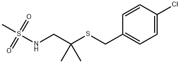 N-(2-[(4-CHLOROBENZYL)SULFANYL]-2-METHYLPROPYL)METHANESULFONAMIDE Struktur