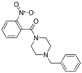 2-NITROPHENYL 4-BENZYLPIPERAZINYL KETONE Struktur