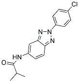 N-[2-(4-CHLOROPHENYL)-2H-1,2,3-BENZOTRIAZOL-5-YL]-2-METHYLPROPANAMIDE Struktur