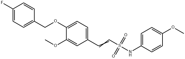 (Z)-2-(4-[(4-FLUOROBENZYL)OXY]-3-METHOXYPHENYL)-N-(4-METHOXYPHENYL)-1-ETHENESULFONAMIDE Struktur