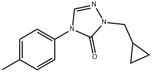 2-(CYCLOPROPYLMETHYL)-4-(4-METHYLPHENYL)-2,4-DIHYDRO-3H-1,2,4-TRIAZOL-3-ONE Struktur