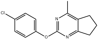 2-(4-CHLOROPHENOXY)-4-METHYL-6,7-DIHYDRO-5H-CYCLOPENTA[D]PYRIMIDINE Struktur