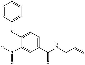 N-ALLYL-3-NITRO-4-(PHENYLSULFANYL)BENZENECARBOXAMIDE Struktur